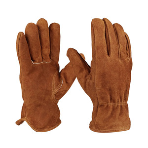High Quality Cowhide Split Leather <b>Driving</b> <b>Gloves</b> Industrial Safety Personal Protective Abrasion Resistant Comfortable <b>Gloves</b> - Product Image 1