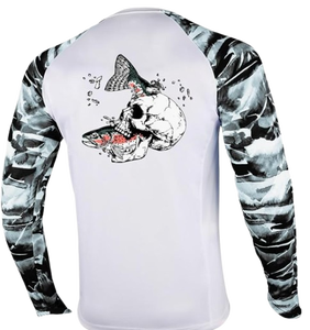 Camiseta de Pesca de Manga Larga para Hombre con Bolsillo, Protección Solar UPF 50+, Secado Rápido, Transpirable, Personalizable OEM ODM - Product Image 5