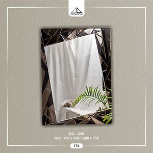 Espejo de Diseño Artístico Moderno Único, Hecho a Mano con Vidrio Ecológico, Pequeño y Artísticamente Disponible - Product Image 4