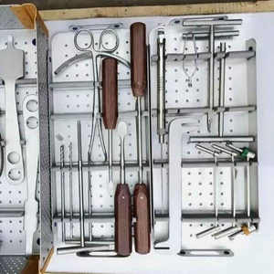 Kit d'instruments orthopédiques pour plaques de fixation à grands fragments, en acier inoxydable, manuel, de qualité chirurgicale, autoclavable, pour chirurgie traumatique, CE - Product Image 5