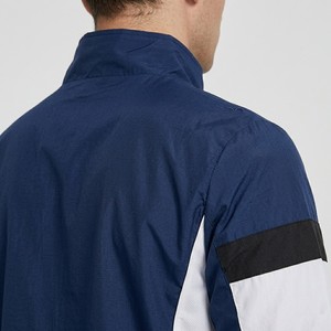 Mens Athletic Windbreaker <b>Jacket</b> Full Zip Stand Collar <b>Lightweight</b> Training <b>Running</b> Sports <b>Jacket</b> With Sleeve Contrast Panels - Product Image 3