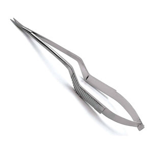 Micro-ciseaux de 7,5 pouces, tranchants, manuels, en acier inoxydable, instrument chirurgical de qualité professionnelle, type baïonnette, certifiés CE - Product Image 6