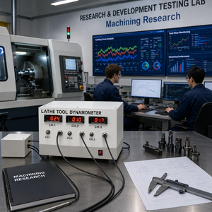 Lathe <b>Tool</b> Dynamometer with Digital Force Indicator | Strain <b>Gauge</b> Cutting Force <b>Measurement</b> System | Mechanical Engineering Lab - Product Image 1