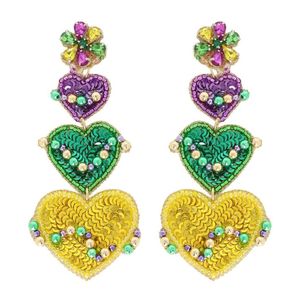 ต่างหูแฟชั่นลายดอกไม้ถักทอด้วยมือประดับลูกปัด ดีไซน์โดดเด่นสะดุดตา รูปทรงเรขาคณิตแบบโอเวอร์ไซส์ สำหรับสาวๆ จากอินเดีย - Product Image 6