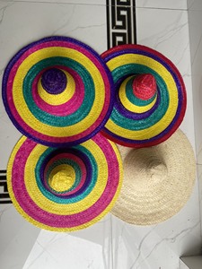 Sombrero Mexicano de Paja de Alta Calidad, Estilo Nuevo, Divertido para Fiestas, Colorido, Sombrero de Santa Claus Mexicano - Product Image 3