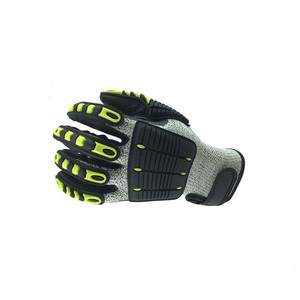 High Quality Reinforced <b>Synthetic</b> <b>Leather</b> Mechanic Gloves Industrial Safety Work Pair Smooth Heat Resistance - Product Image 2