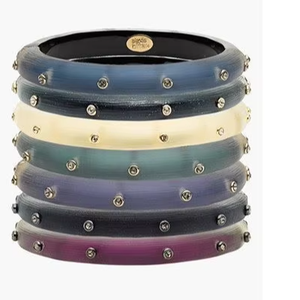 Nueva Llegada, Joyería de Moda Barata al por Mayor, Anillos Anchos de Resina Acrílica, Exagerados, Grandes, Irregulares, Apilados, por AFZA ENTERPRISES - Product Image 1