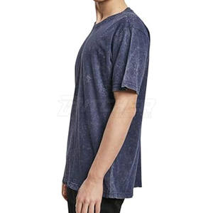 Camiseta informal con lavado ácido para hombre, diseño elegante, cómoda, de algodón, para uso diario, la mejor opción para la moda masculina. - Product Image 5