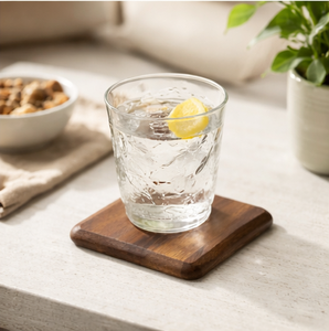 Sous-verres artisanaux en bois de noyer noir de qualité supérieure, écologiques, carrés, avec grain naturel, pour la maison et le bureau, en promotion - Product Image 4