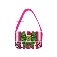Sac à bandoulière de Noël fait main personnalisé avec perles, design tendance, sac à main de Noël pour femme, personnalisation OEM ODM, sacs à bandoulière