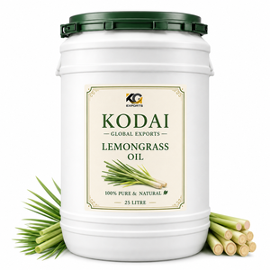 Huile Essentielle de Citronnelle du Tamil Nadu 100% Pure et Naturelle de Qualité Supérieure, Distillée à la Vapeur, pour Aromathérapie et Soin du Visage, par Kodai Global Export - Product Image 1