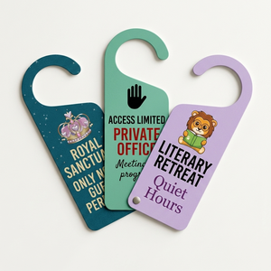 Custom PVC <b>Door</b> Knob Hanger Waterproof Promotional <b>Door</b> Handle Sign for Hotel Advertising Marketing and Branding - Product Image 4