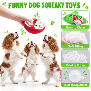 XH Plush <b>Dog</b> Chew <b>Toy</b> Squeaky Pet Teething <b>Toy</b> Soft Filled <b>Interactive</b> Training <b>Toy</b> for Small <b>Dogs</b> - Product Image 3