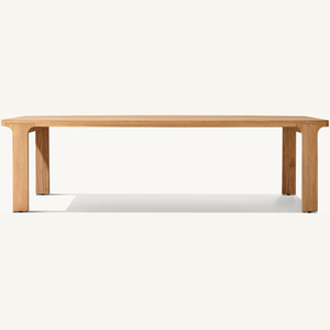 Mesa rectangular de madera en oferta, estilo moderno y sencillo, adecuada para restaurantes al aire libre, duradera. - Product Image 1