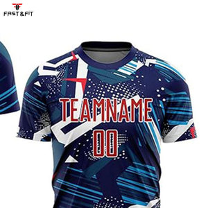 Maillots de football par sublimation 2026 en polyester et coton, manches courtes, unisexe adulte, anti-bactériens, séchage rapide, ensembles d'uniformes de football - Product Image 4