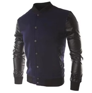 Chaqueta Varsity de Cuero 100% Original de Alta Calidad, Personalizada, con Mangas de Cuero, para Hombre - Product Image 6