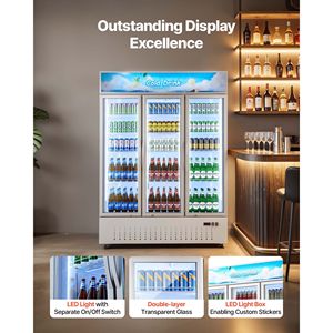 Réfrigérateur commercial vertical pour boissons, 36,4 pieds cubes, 3 portes vitrées - Product Image 5