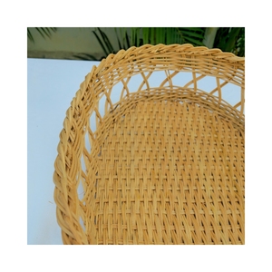 Bandejas ovaladas de ratán tejidas a mano y sostenibles. La opción ecológica perfecta para exhibir y almacenar alimentos en hogares, restaurantes y hoteles. - Product Image 5