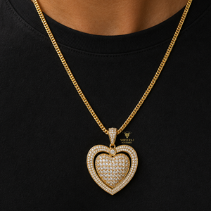 Custom Hip Hop Iced Out Heart Pendant 925 Sterling Silver with D Color VVS1 Moissanite Diamonds Luxury <b>Rapper</b> Jewelry Wholesale - Product Image 1