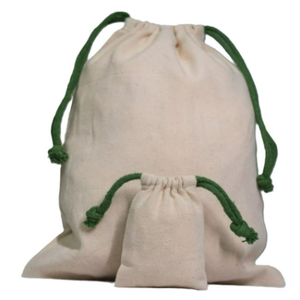 Sac de rangement pour chaussures en coton 100% naturel, écologique, durable, résistant à l'eau, recyclable, avec cordon double, réutilisable - Product Image 5