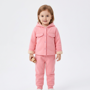 Conjuntos de Ropa para Niñas de Alta Calidad, con Logotipo Personalizado en Relieve, Manga Larga, 100% Algodón Tejido, Antiarrugas, a la Moda - Product Image 6