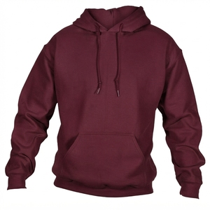 เสื้อฮู้ดผู้ชายสีเขียวมะกอก ทรงปกติ ผ้าฝ้ายฟลีซ 100% กันน้ำ เป็นมิตรกับสิ่งแวดล้อม สวมใส่สบาย มีกระเป๋าหน้า - Product Image 3