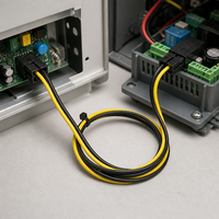 Câble terminal mâle-femelle à espacement de 2,5 mm, âme en cuivre, boîtier en PVC, connecteur pour l'intégration dans les boîtes de commande de machines