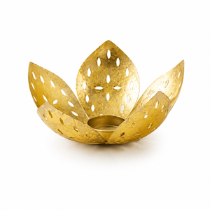 Premium Gold Metal <b>Snowflake</b> Tealight Candle Holder Luxury Handmade Winter Decor For Christmas Table Centerpiece & Festive Home - Product Image 2