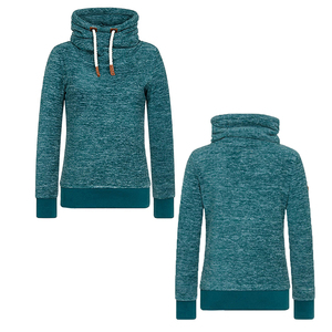 Unisex Knitted Turtleneck Pullover Sweatshirt Solid Color Regular Fit Autumn Casual Wear - Product Image 3