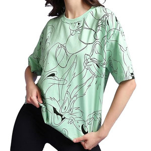 High Performance Soft Breathable 100% Cotton Women's O-Neck Short Sleeve Regular Slim Eco-Friendly Lightweight Comfortable - Product Image 1