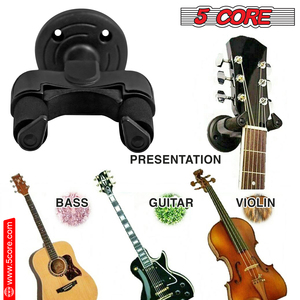 Soporte de Pared para Guitarra 5Core, Gancho con Base de Plástico y Espuma, Acolchado Suave, Ajustable y Giratorio con Sensibilidad - Product Image 3
