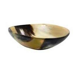 Bol de service de luxe en corne, écologique, pour fêtes, design moderne et minimaliste, tonalités brunes, poli, léger, décoratif 8 - Product Image 1