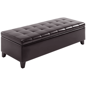 Panca Contenitore Moderna Contemporanea in Velluto e Pelle per Casa, Cucina, Hotel, Ingresso, Camera da Letto, Soggiorno - Arredamento Contemporaneo - Product Image 4