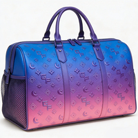 Personaliza tu Bolsa de Viaje con Logotipo, Material PU de Alta Calidad, Gran Capacidad, Ligera, Ajustable, Múltiples Bolsillos