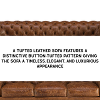 Luxuriöses Mid-Century Modern Ledersofa 3-Sitzer 2-Sitzer 1-Sitzer Villa Wohnzimmermöbel