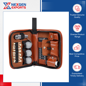 Ensemble d'accessoires de golf personnalisables en cuir PU souple, imperméable, de qualité exceptionnelle, très vendu et à prix compétitif - Product Image 5