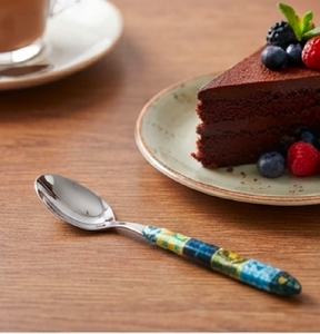 Ensemble de couverts bohèmes avec manches multicolores, en acier inoxydable, passe au lave-vaisselle, pour les fêtes et la maison - Product Image 4
