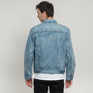 Veste de baseball en denim sur mesure de qualité supérieure avec manches en laine, veste de baseball robuste et lourde pour hommes - Product Image 6