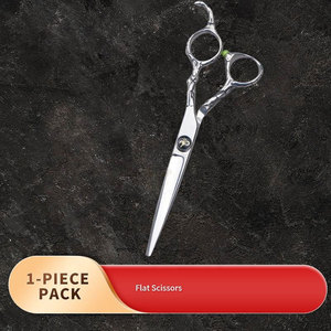Ciseaux de coiffure de 6 pouces pour salon et usage domestique, argentés, en acier inoxydable HRC, style professionnel, personnalisables OEM - Product Image 4