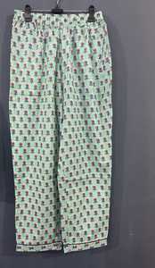 Conjunto de pijama con estampado floral para mujer, top de manga larga con solapa y ribete en contraste, ropa de dormir con pantalones, traje de noche floral para mujer - Product Image 2