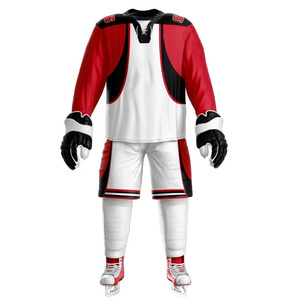 Price Original Team Wear Ice Hockey Uniform Factory Rate Sublimation Printing Breathable 100% Polyester Wholesale <b>Men</b> Ice Hockey - Product Image 2