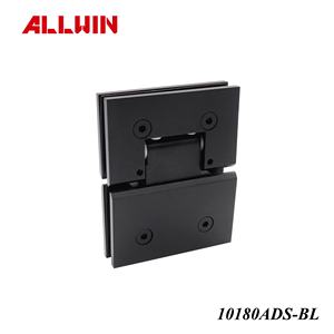 Bisagra para Puerta de Ducha de Latón Sólido Ajustable de 180 Grados, Color Negro Mate, Diseño Moderno para Dormitorio, Cocina y Baño - Product Image 2