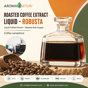 AROMA ATSIRI INDONESIA Roasted Robusta Coffee Extract Liquid <b>100</b>% Pure Liquid Aromatic for Perfumery in Aluminum Bottle - Product Image 1