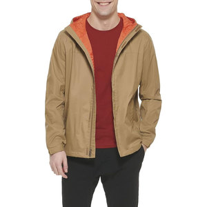 OEM <b>Lightweight</b> Waterproof Windbreaker <b>Jacket</b> for <b>Men</b> | Custom <b>Rain</b> <b>Jacket</b> with Stand Collar and Hooded Design <b>Men's</b> <b>Jackets</b> - Product Image 2