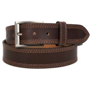 Cinturón de Cuero Genuino Marrón para Hombre, de Alta Calidad, Tendencia 2026, Resistente, Informal, para Uso Ocasional, Hebilla de Aleación Duradera, Ancho - Product Image 1