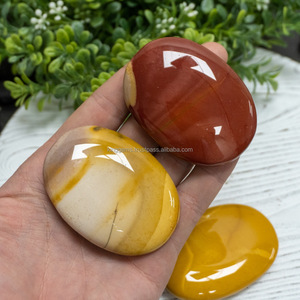 Piedra de Palma Pulida de Jaspe Mookaite Natural, Cristal Curativo - Product Image 5