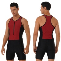 Combinaison de bain pour homme, short, body, maillot de bain, combinaison de triathlon, combinaison de plongée pour la piscine, la plage, l'entraînement, les compétitions et les activités