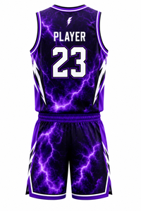 Conjunto de Uniforme Deportivo de Baloncesto Personalizado a la Moda, Camiseta sin Mangas y Pantalones Cortos con Impresión por Sublimación para Equipos - Product Image 2