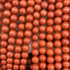 Cuentas redondas de jaspe rojo natural, hilo de cuentas de piedras preciosas para la fabricación de joyas y manualidades DIY - Product Image 6
