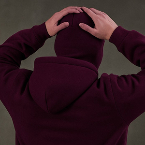 Personalized <b>Men</b> Double Balaclava Zip Hoodie Polyester Cotton Casual Jacket With Attached <b>Face</b> <b>Mask</b> Hood And Relaxed Streetwear - Product Image 4